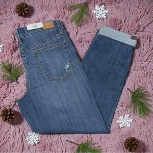 Judy Blue Dancing The Night Away Denim Jeans Distressed Boyfriend Stretch Sz 7